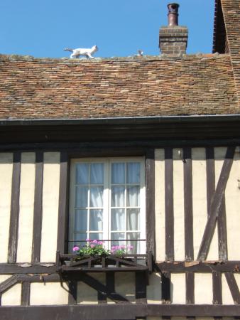 les andelys old half timbered house